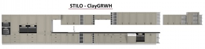 Kuchyňská skříňka Stilo ClayGRWH - dolní 30 D Cargo