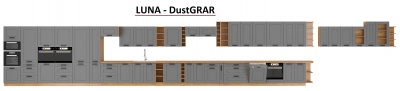 Kuchyňská skříňka Luna DustGRAR - dolní 80 D 3S šuplíková