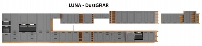 Kuchyňská skříňka Luna DustGRAR - dolní 40 D 3S šuplíková