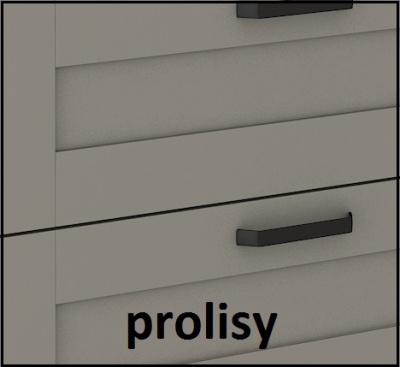 Kuchyňská skříňka Luna ClayGRWH - dolní 40 D 3S šuplíková PREMIUM BOX