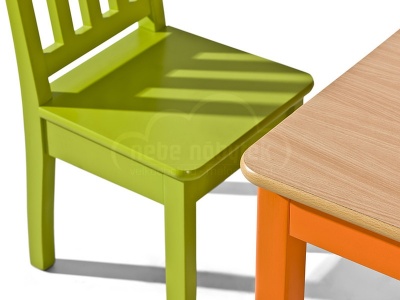 Dětská jídelní sestava Macius - 1x stolek + 2x židlička