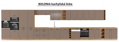Kuchyňská linka Bolonia 180 cm - Sestava 1