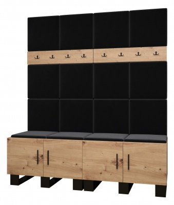 Předsíňová stěna Tina dub Artisan + Manila 18 - Sestava 3