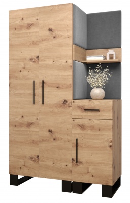 Předsíňová stěna Tina dub Artisan + Manila 16 - Sestava 6