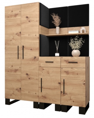 Předsíňová stěna Tina dub Artisan + Manila 18 - Sestava 7