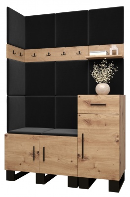 Předsíňová stěna Tina dub Artisan + Manila 18 - Sestava 10