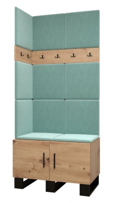 Předsíňová stěna Tina dub Artisan + Manila 11 - Sestava 11