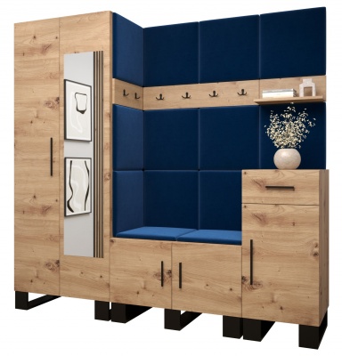 Předsíňová stěna Tina dub Artisan + Manila 26 - Sestava 13
