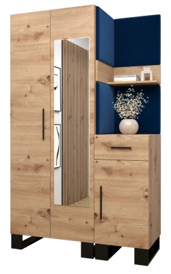 Předsíňová stěna Tina dub Artisan + Manila 26 - Sestava 16