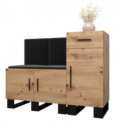 Předsíňová stěna Tina dub Artisan + Manila 18 - Sestava 18