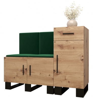 Předsíňová stěna Tina dub Artisan + Manila 35 - Sestava 18