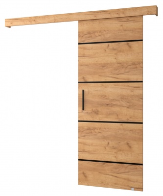 Posuvné dveře Komodor IV - Craft + Craft + černá úchytka