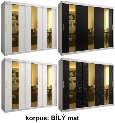 Šatní skříň Král Pole - 250 cm