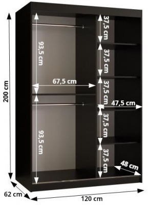Šatní skříň Bera - 120 cm