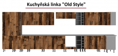 Kuchyňská skříňka OldStyle - dolní 80 ZL 2F dřezová