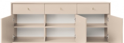Komoda MKSZ154 Mono Béžová - zlatá podstava