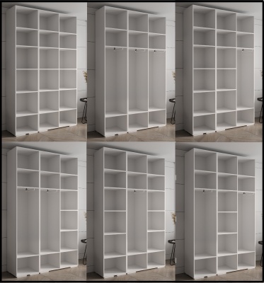 Šatní skříň Vela 1 bílý mat - 150 cm