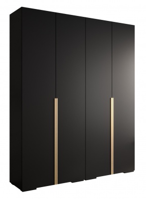 Šatní skříň Vela 1 černý mat - 200 cm