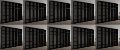 Šatní skříň Vela 3 černý mat - 300 cm