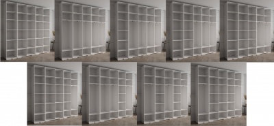 Šatní skříň Vela 4 bílý mat - 250 cm
