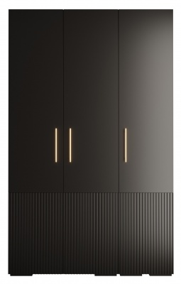 Šatní skříň Tahoe Rifel 3 černý mat - 150 cm