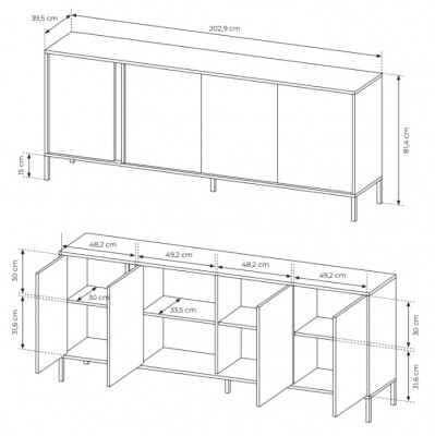 Komoda 203 4D Dast E