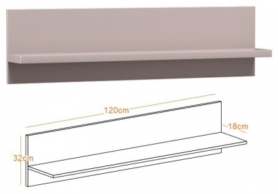 Obývací stěna Linkastyles Cashmere - Sestava 2