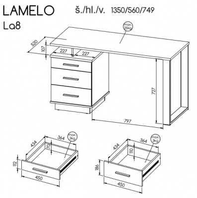 Dětský pokoj Lamelo - Sestava 4