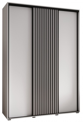 Šatní skříň Olinka 170 (hloubka 45 cm) - bílá + bílá
