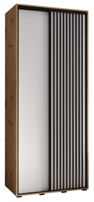 Šatní skříň Sofinka 120 (hloubka 45 cm) - Artisan + bílá