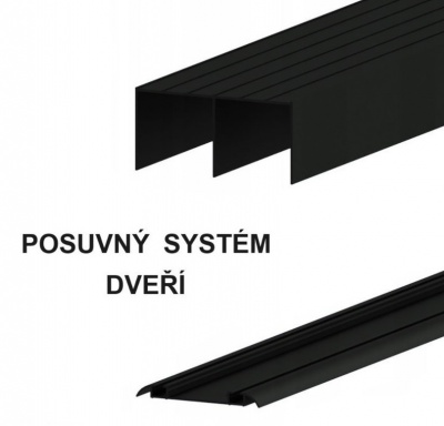 Šatní skříň Sofinka 150 (hloubka 60 cm) - bílá + černá