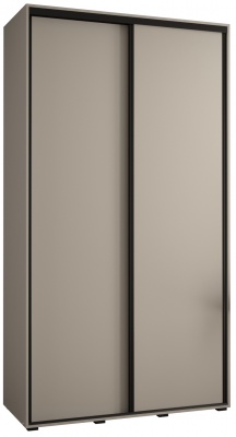 Šatní skříň Drahuška 1 140  (hloubka 45 cm) - Kašmír + černá