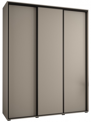 Šatní skříň Drahuška 1 190  (hloubka 45 cm) - Kašmír + černá