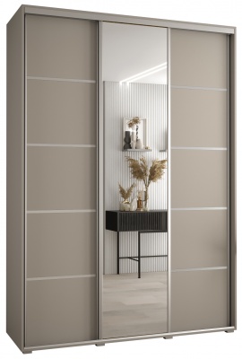 Šatní skříň Drahuška 5 170  (hloubka 45 cm) - Kašmír + stříbrná