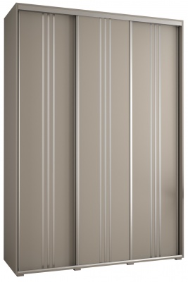 Šatní skříň Drahuška 6 170  (hloubka 45 cm) - Kašmír + stříbrná