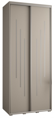 Šatní skříň Drahuška 8 110  (hloubka 45 cm) - Kašmír + stříbrná