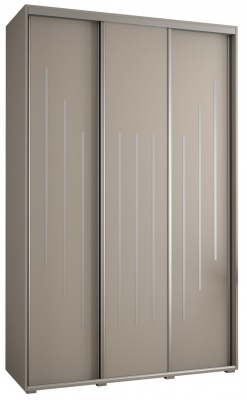 Šatní skříň Drahuška 8 160  (hloubka 45 cm) - Kašmír + stříbrná