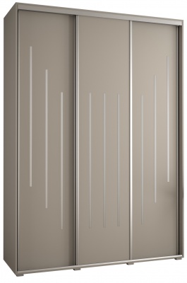 Šatní skříň Drahuška 8 170  (hloubka 45 cm) - Kašmír + stříbrná