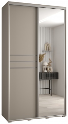 Šatní skříň Drahuška 11 130  (hloubka 45 cm) - Kašmír + stříbrná