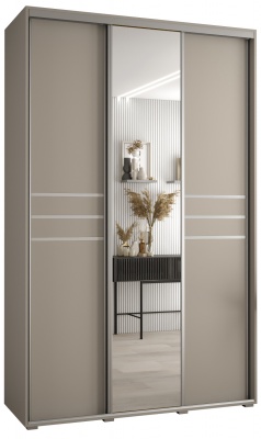 Šatní skříň Drahuška 11 160  (hloubka 45 cm) - Kašmír + stříbrná