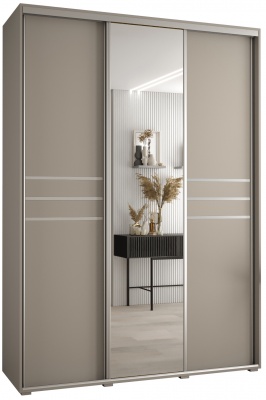 Šatní skříň Drahuška 11 180  (hloubka 45 cm) - Kašmír + stříbrná