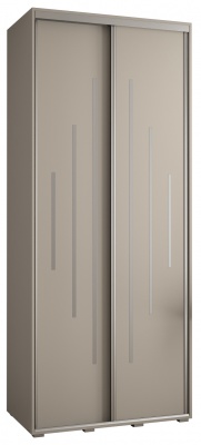 Šatní skříň Drahuška 12 100  (hloubka 45 cm) - Kašmír + stříbrná