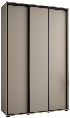 Šatní skříň Drahuška 1 180  (hloubka 60 cm) - Kašmír + černá