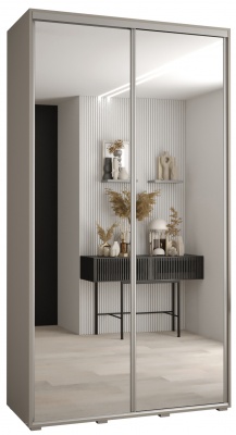 Šatní skříň Drahuška 2 140  (hloubka 60 cm) - Kašmír + stříbrná
