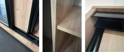 Šatní skříň Drahuška 4 100  (hloubka 60 cm) - Kašmír + černá