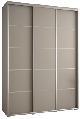 Šatní skříň Drahuška 4 180  (hloubka 60 cm) - Kašmír + stříbrná