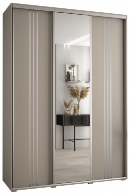 Šatní skříň Drahuška 7 170  (hloubka 60 cm) - Kašmír + stříbrná
