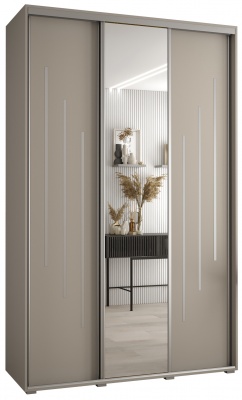 Šatní skříň Drahuška 9 150  (hloubka 60 cm) - Kašmír + stříbrná