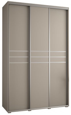Šatní skříň Drahuška 10 160  (hloubka 60 cm) - Kašmír + stříbrná
