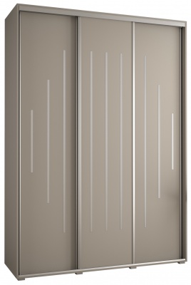Šatní skříň Drahuška 12 170  (hloubka 60 cm) - Kašmír + stříbrná